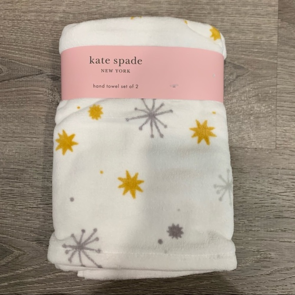 NWT Kate Spade 2PCK Hand Towel